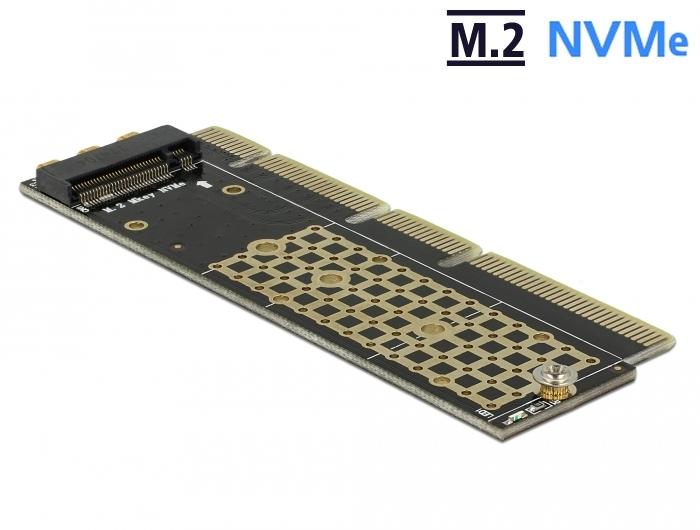 Delock PCI Express x16 (x4 / x8) kort til 1 x NVMe M.2 Key M til server - Delock