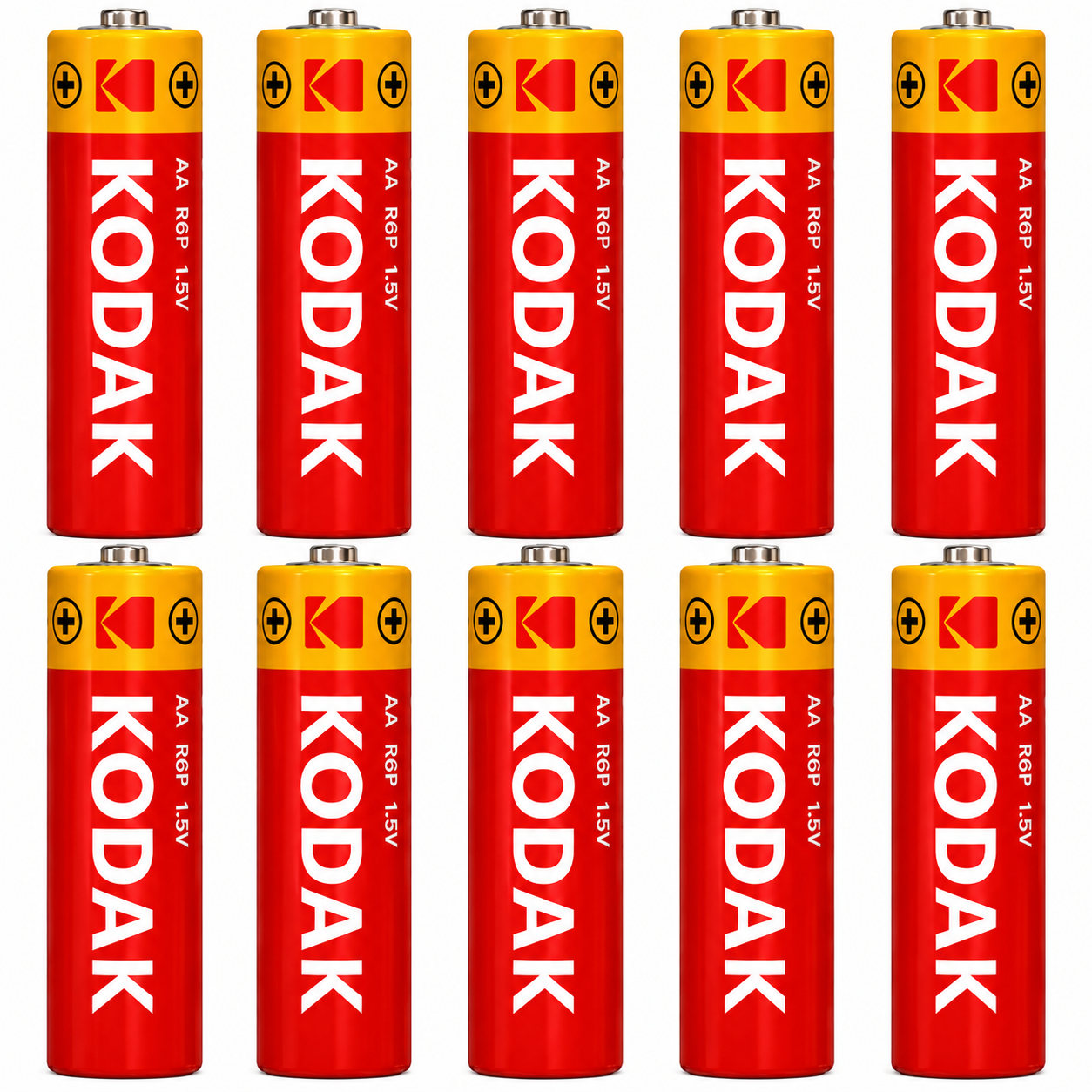 10 stk AA-batterier - Kodak - Zink