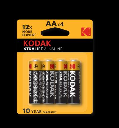 Kodak XTRALIFE alkaliske AA/LR6 Blister 4 - Kodak