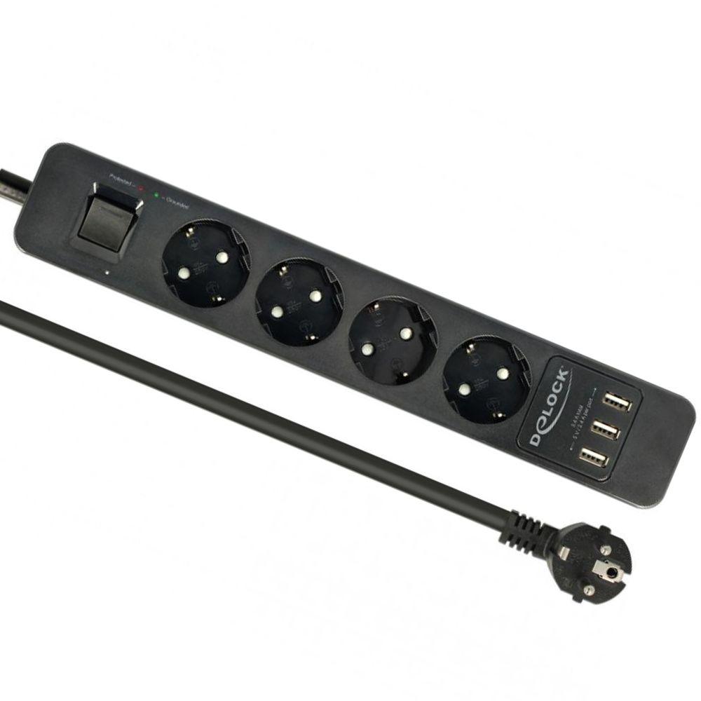 USB stikkontakt stikdåse - Delock
