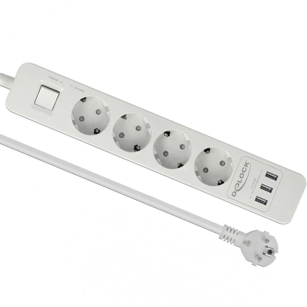 USB stikkontakt stikdåse - Delock