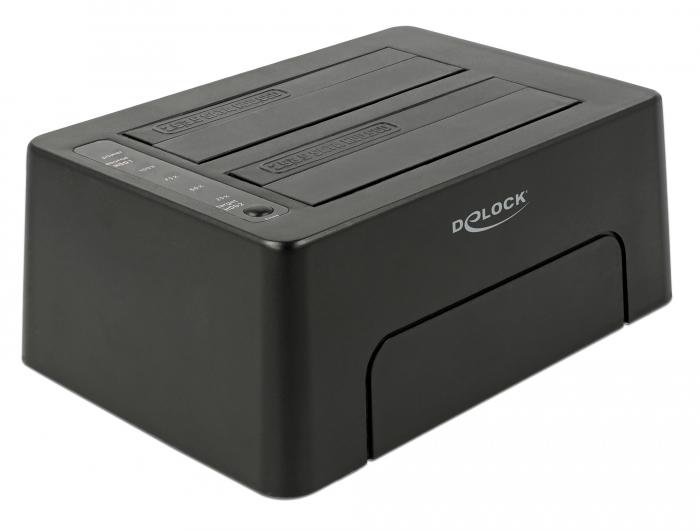 Delock USB Type-C™ 3.1 Docking Station til 2 x SATA HDD / SSD med kloning