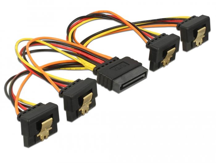 Delock Kabel SATA 15-Pin strømforsyning med Snap-In funktion > SAT - Delock