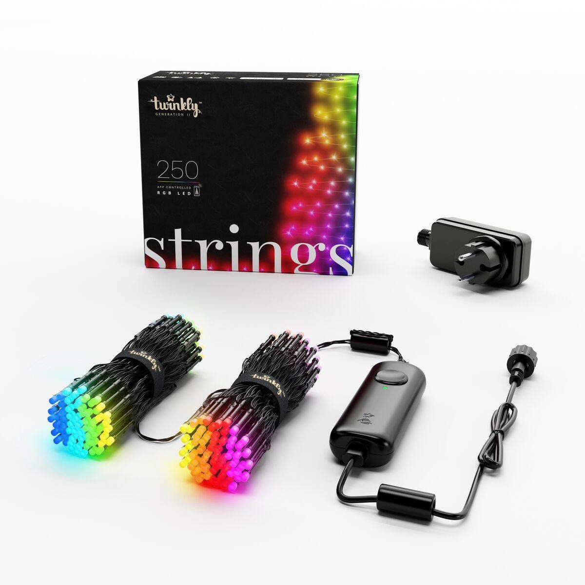 Twinkly juletræslys - indendørs og udendørs LED-juletræslys - 250 lys - 20 meter - RGB