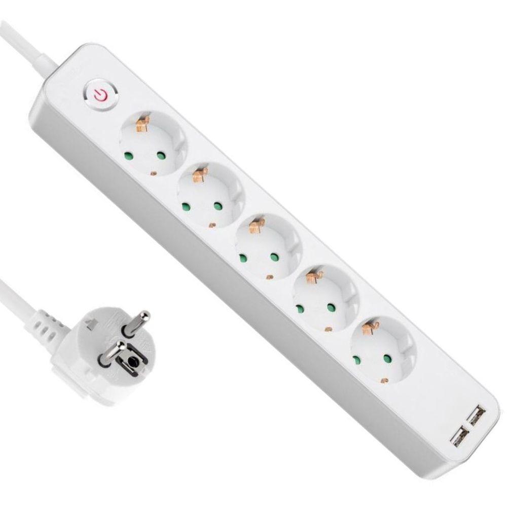 Stikdåse med 2x USB