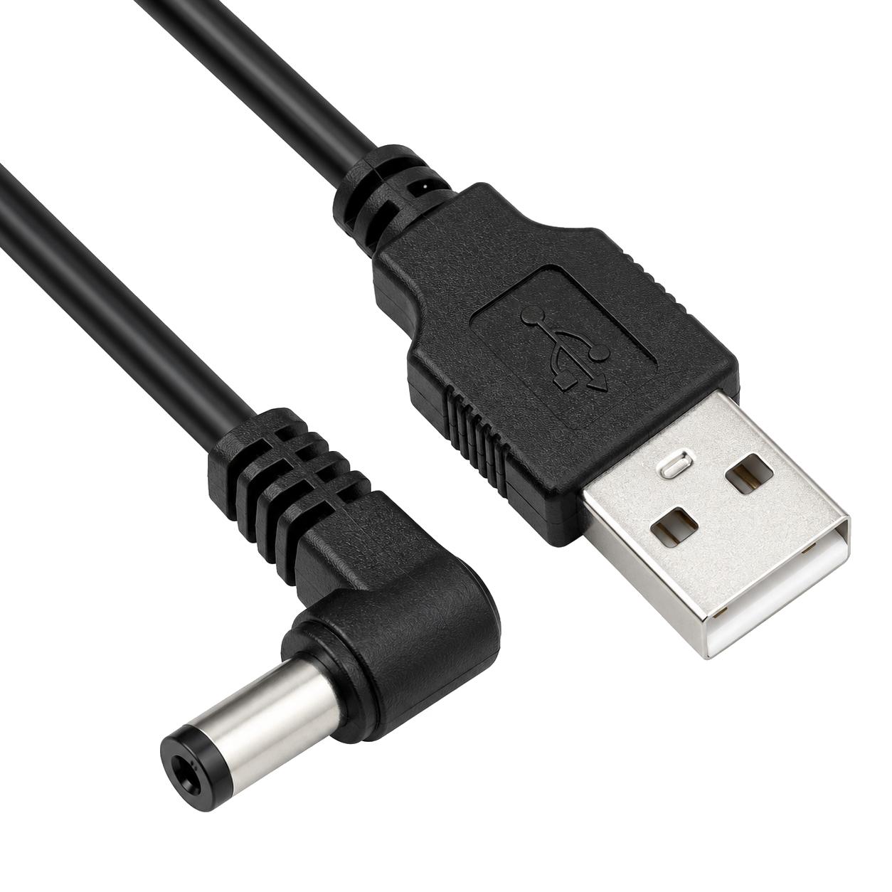 USB til DC kabel - Stikstørrelse: 5.5 x 2.5 mm