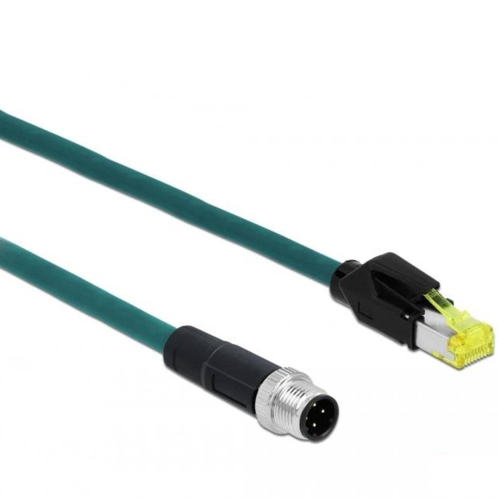 M12 til RJ45 kabel - Delock