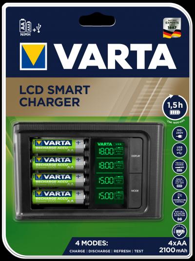 Varta LCD Smart Charger 57674 inkl. 4xAA2100