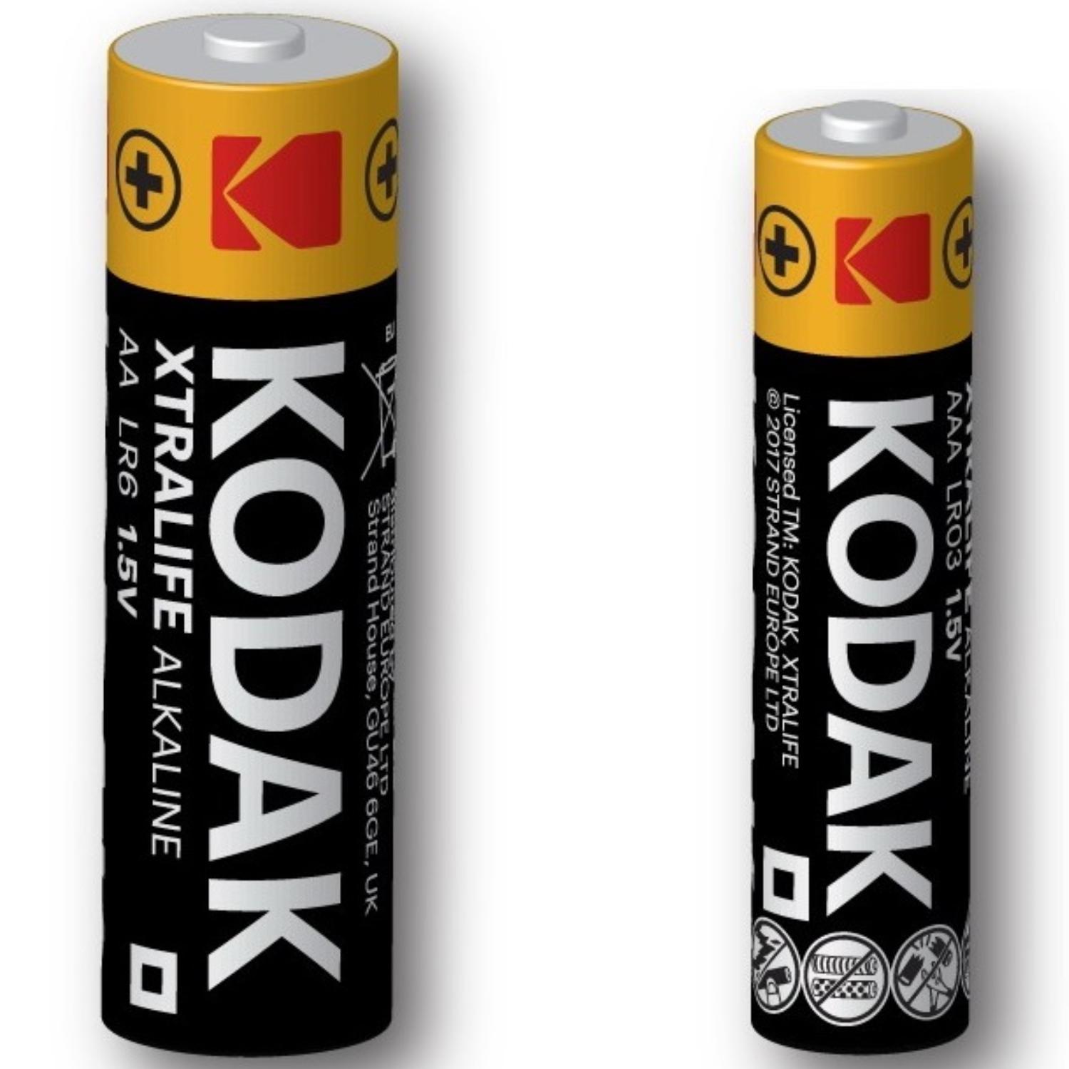 24x AA & 12x AAA-batterier - Kodak - Alkaline