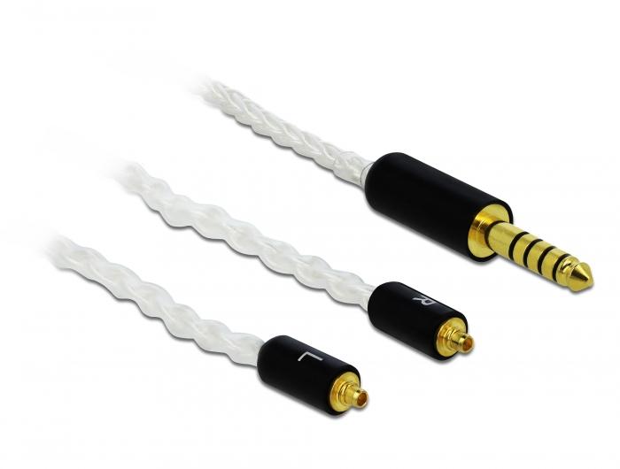 Delock Audiokabel 4,4 mm 5-polet jackstik til 2 x MMCX-stik 1,20 m - Delock