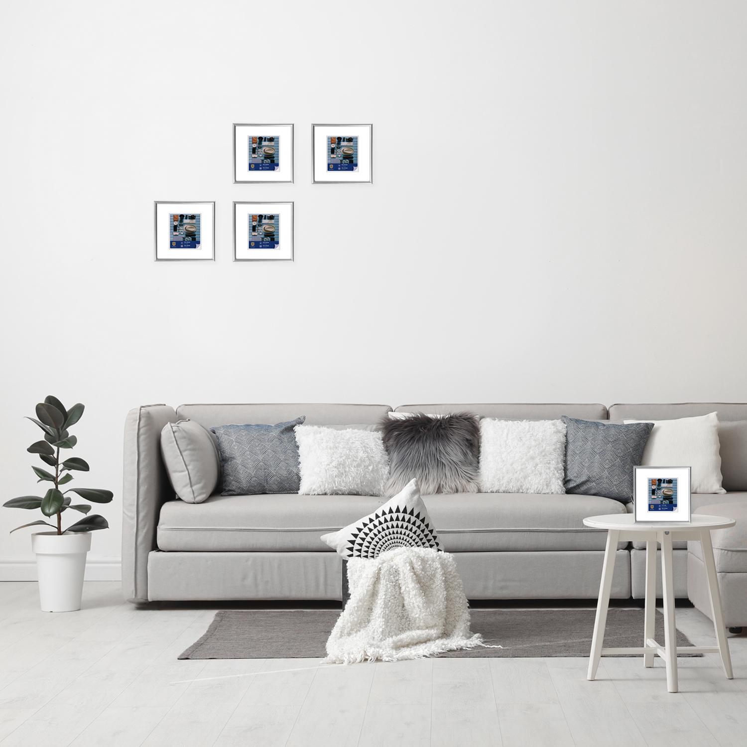 Fotoramme Napoli - 40x40cm - Sølv