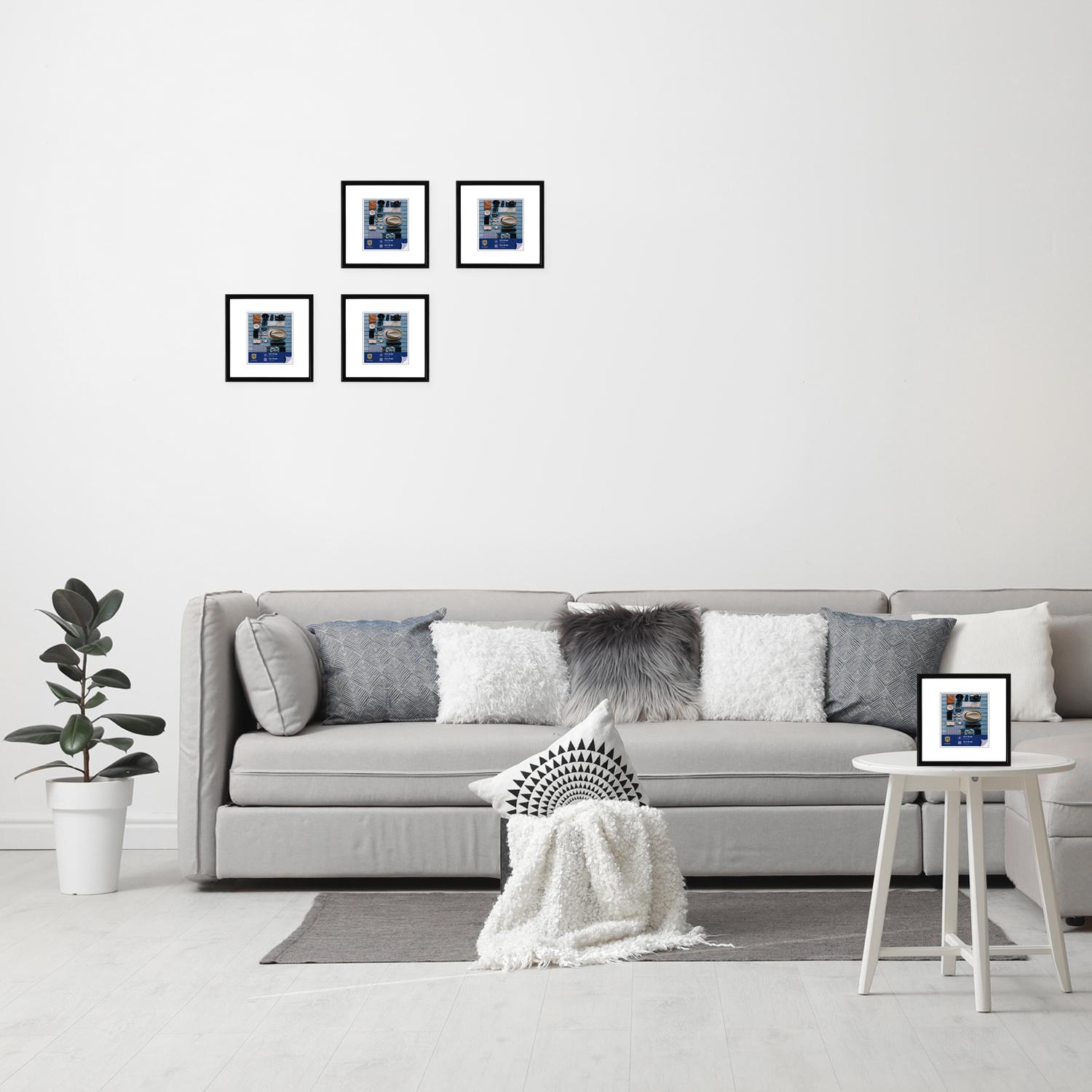 Fotoramme Napoli - 40x40cm - Sort