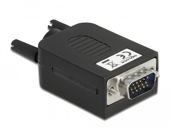 Delock Adapter VGA 15-polet stikprop til klemmeblok 10-polet med be - Delock