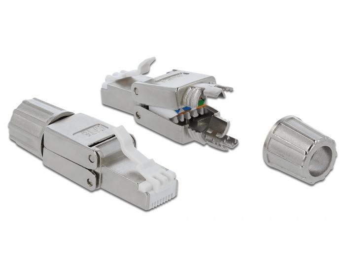 Delock RJ45 Stik Cat.6 STP uden værktøj - Delock