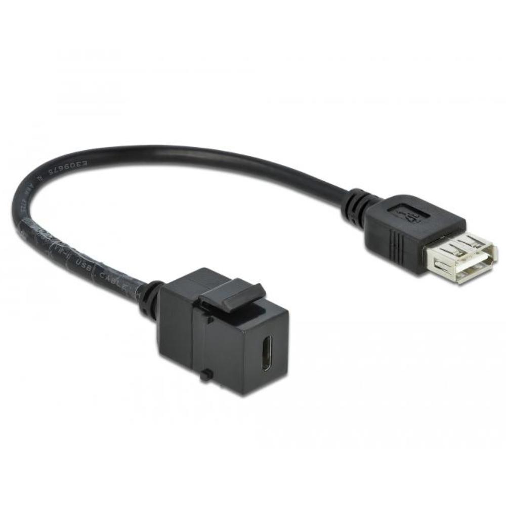 USB A til C keystone - Delock