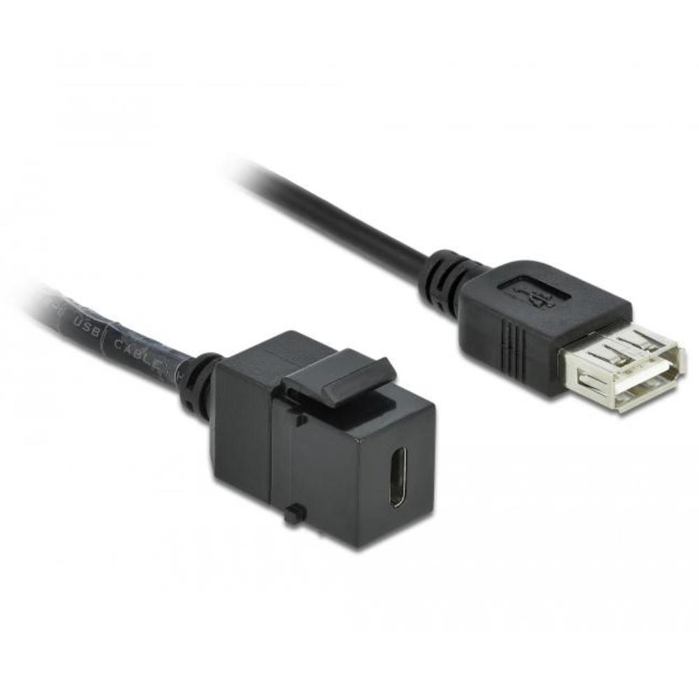 USB A til C keystone - Delock