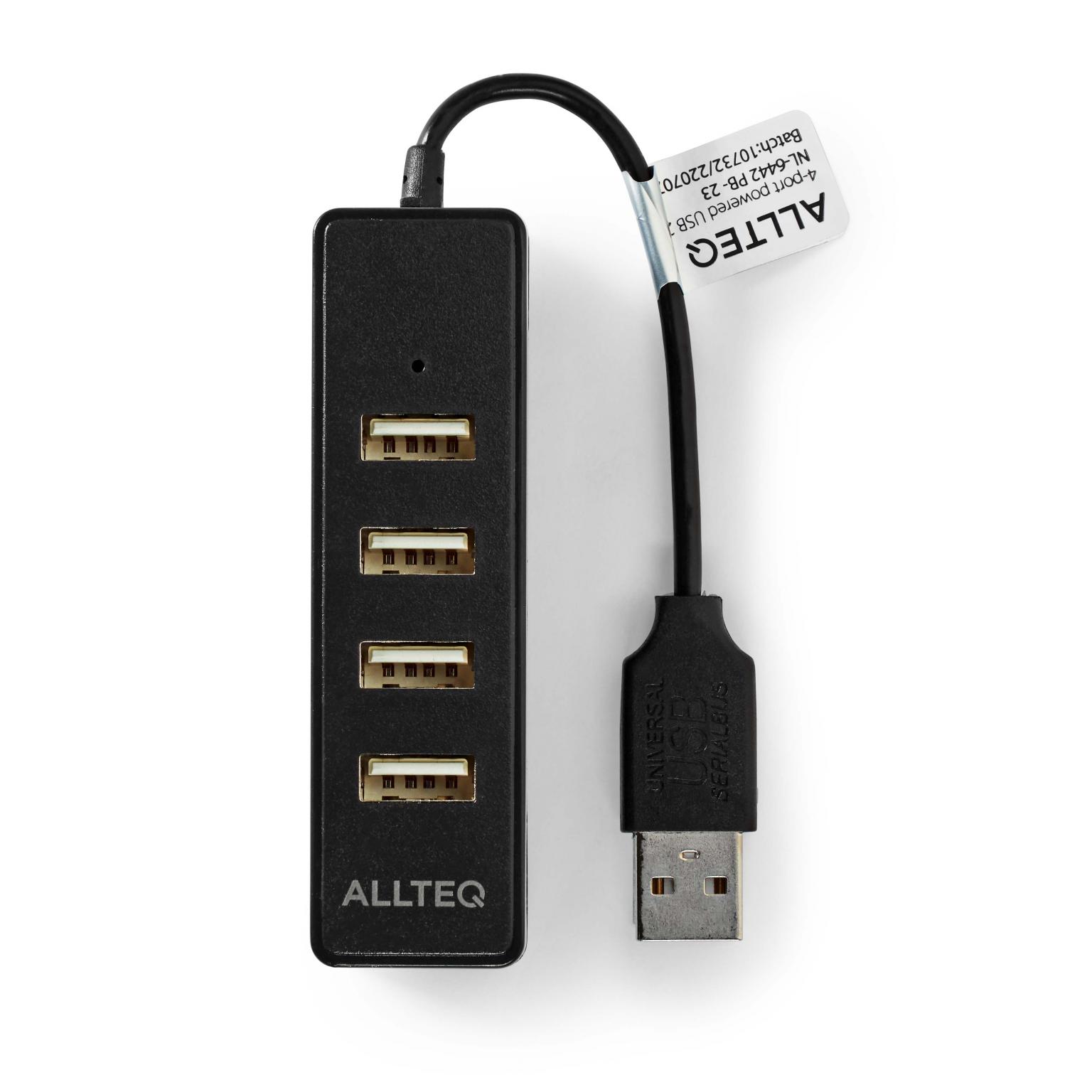 USB-hub 4-porte USB 2.0 Sort