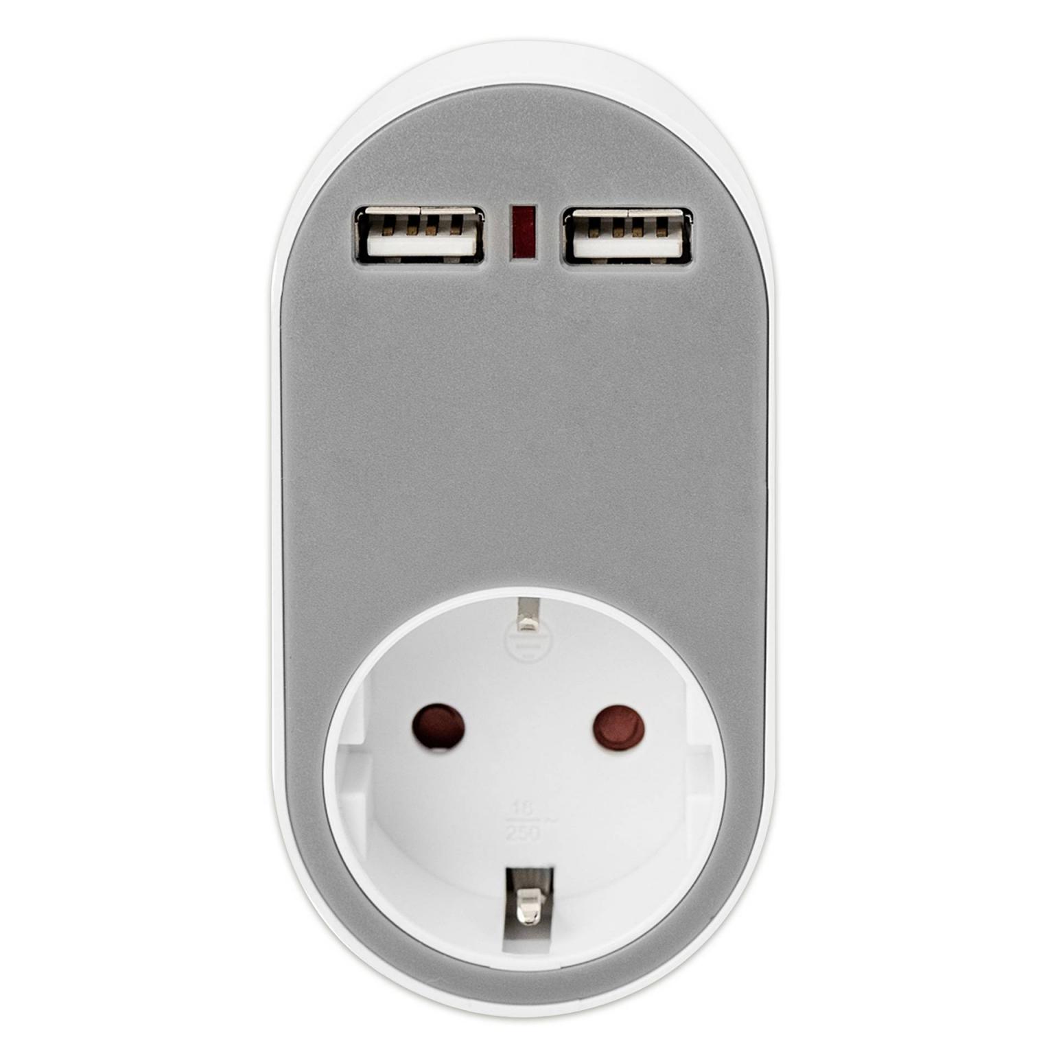Stikkontakt med USB - Digitus