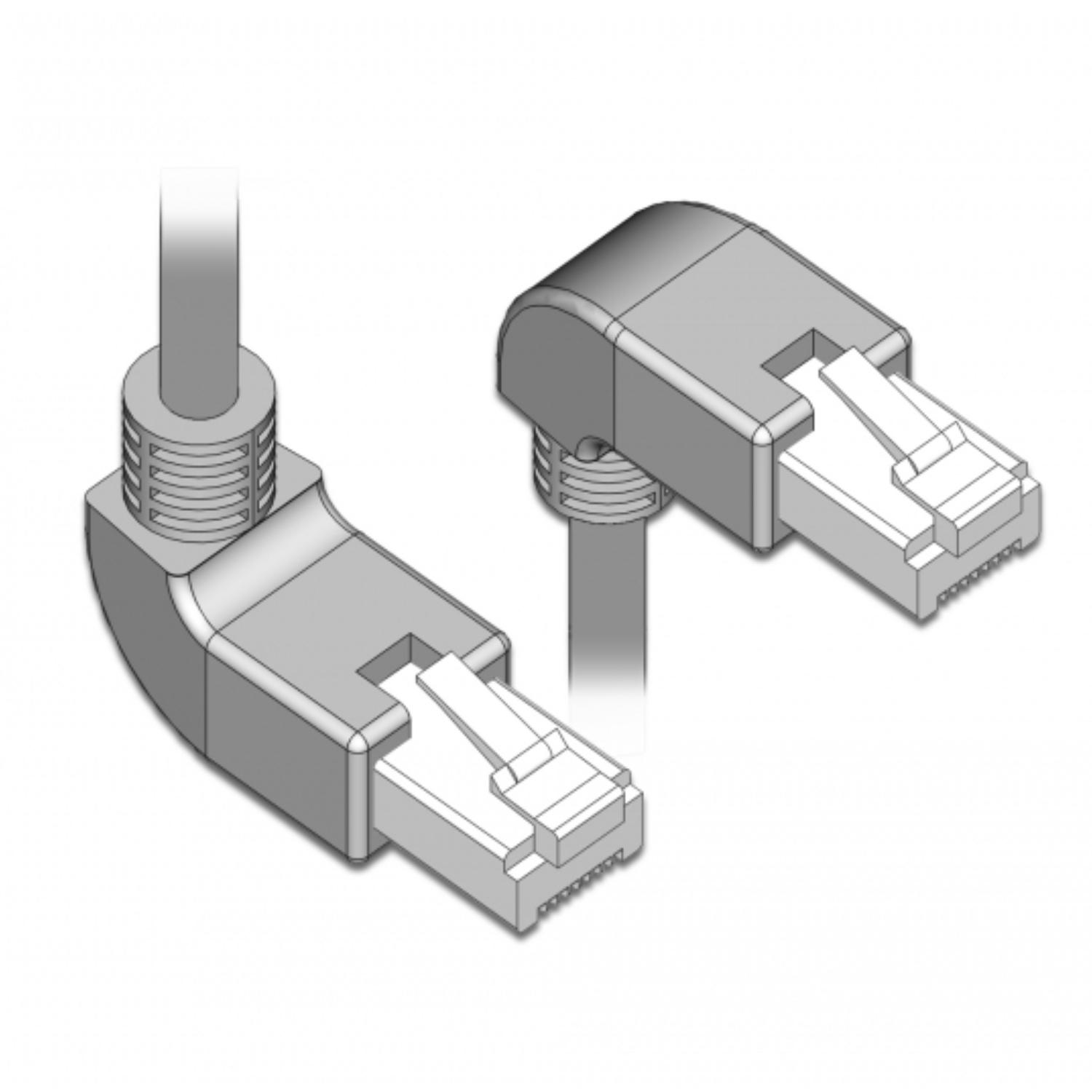 S/FTP Cat 6-kabel vinklet - Delock