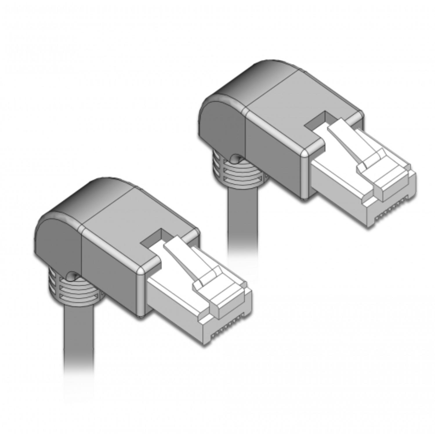 S/FTP Cat 6-kabel vinklet - Delock