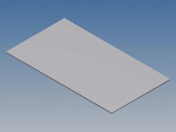 ALUMINIUMPANEL TIL 10002 / MC 12 SØLV 77 x 42,5 x 1 mm - Teko