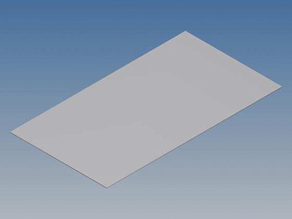 ALUMINIUMPANEL TIL TK-SERIEN SILVER 130,6 x 72 x 0,5 mm - Teko
