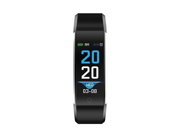 BFH 16BLACK BLUETOOTH® FITNESSBAND MED PULSMÅLER & FARVESKÆRM - Denver Electronics