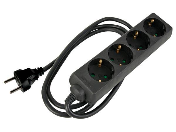 4-VOUDIG Stikdåse MED KRIMPKOES - 3G2,5 - 5 m - SCHUKO - HQ-Power