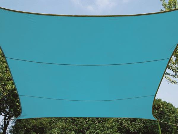 SOLSEJL - REKTANGULÆRT - 4 x 3 m - FARVE: HIMMELBLÅ - Perel Garden