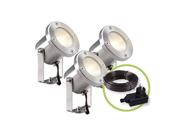 HAVELEUCHTER CATALPA SPOT 12 V 3 stk. - Garden Lights