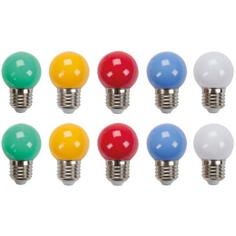 Farvede led-lamper