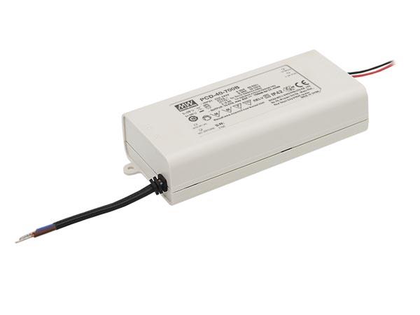 LED-DRIVER MED KONSTANT STRØM - DIMBAR - 1 UDGANG - 700 mA - 40 W - Mean Well