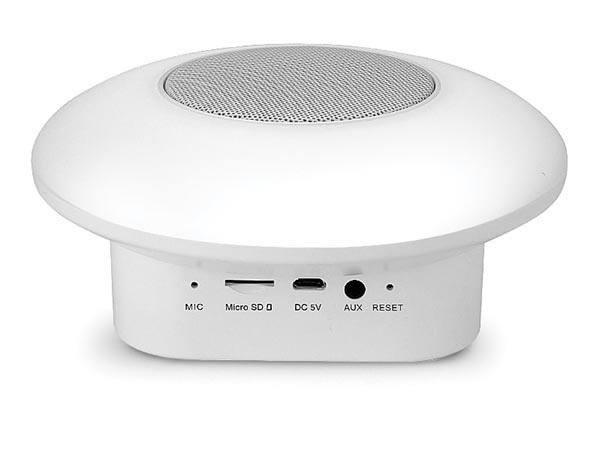 SMOOZ DISC RGB BORDLAMPE MED BLUETOOTH HØJTTALER GENOPLADELIG - Smooz