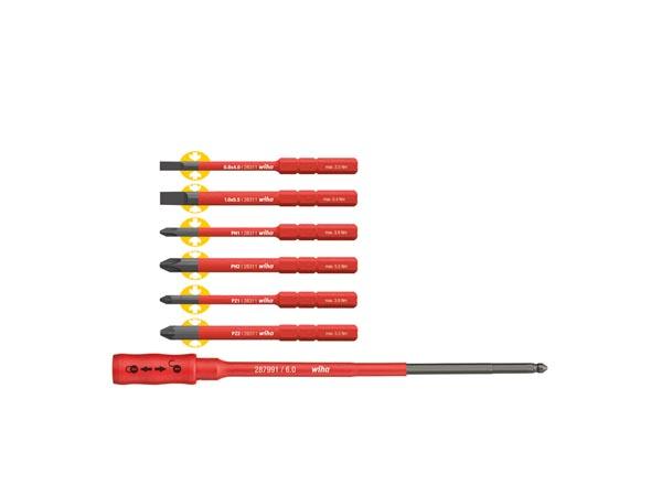 Wiha Bitset slimBit electric Sortiment med slimBit holder 7-delt (36079) - WIHA