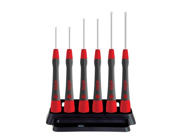 Wiha præcisionsskruetrækker sæt PicoFinish® TORX® 6-delt med holder (42996) - WIHA