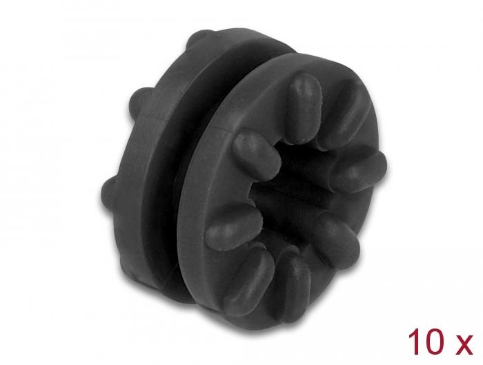 Delock Anti-vibrationsdæmper sort 10 stk