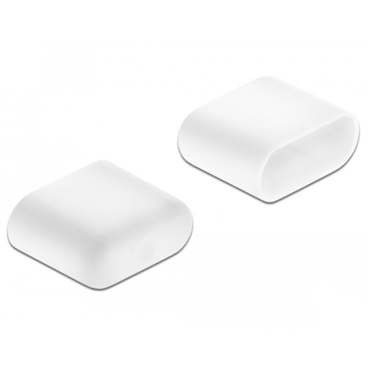 Delock støvdæksel til USB Type-C™ stik 10 stk. hvid - Delock