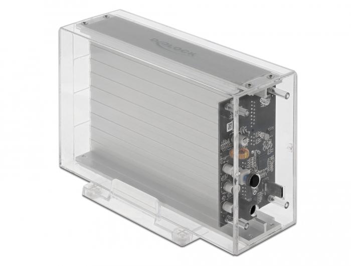 Delock Eksternt Dual-Kabinet til 2 x 3,5″ SATA HDD med USB Type- - Delock