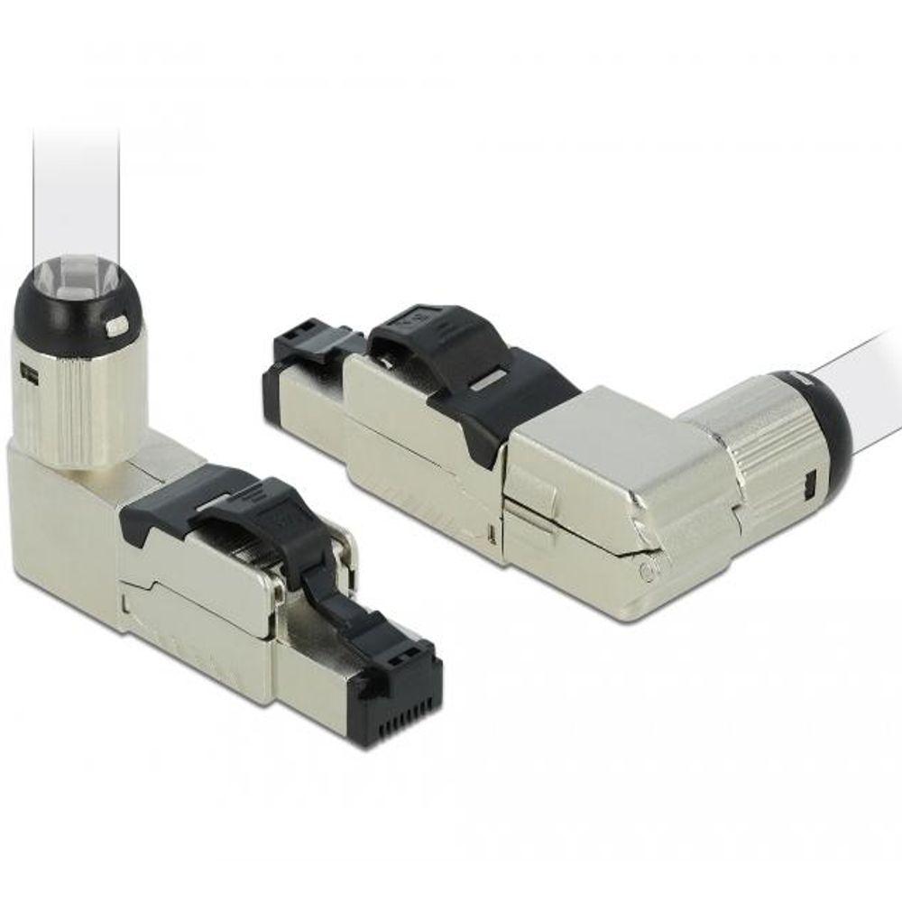 RJ45-stik - Vinklet - Cat 6