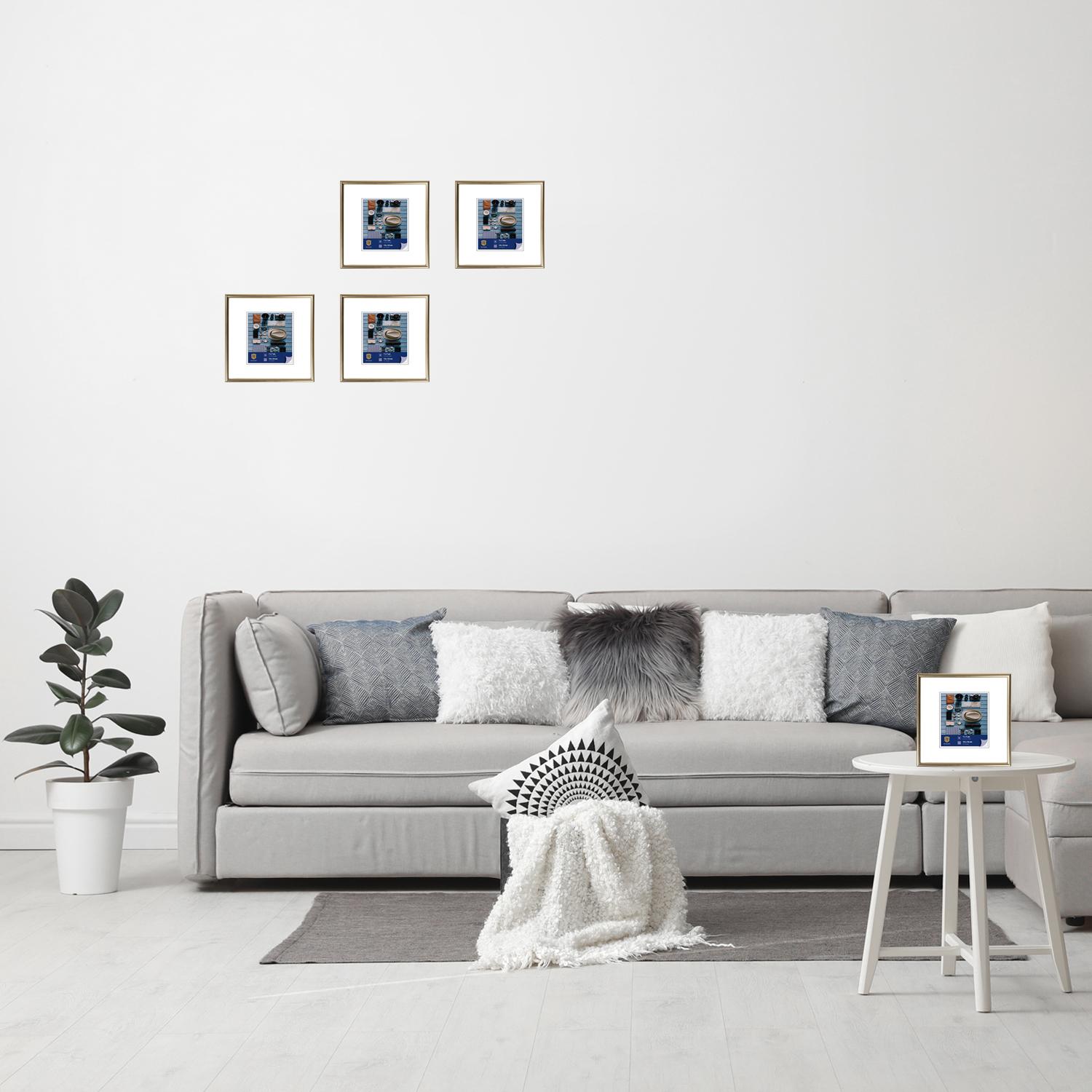 Fotoramme Napoli - 10x10cm - Guld