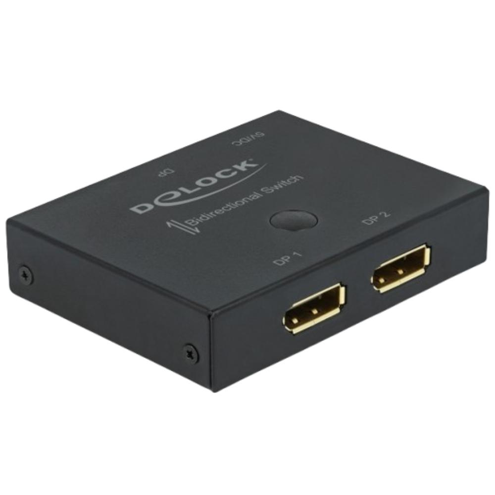 Delock DisplayPort Switch, bidirektionel, 8K 30 Hz. - Delock