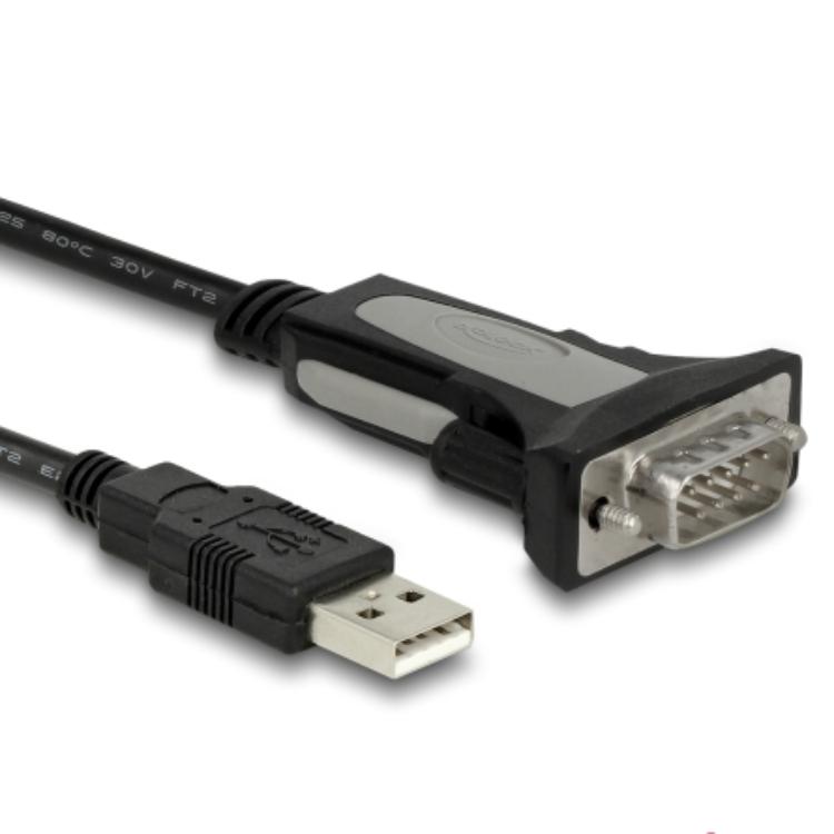 Delock Adapter USB 2.0 Type-A til 1 x Seriell RS-232 DB9 4 m - Delock