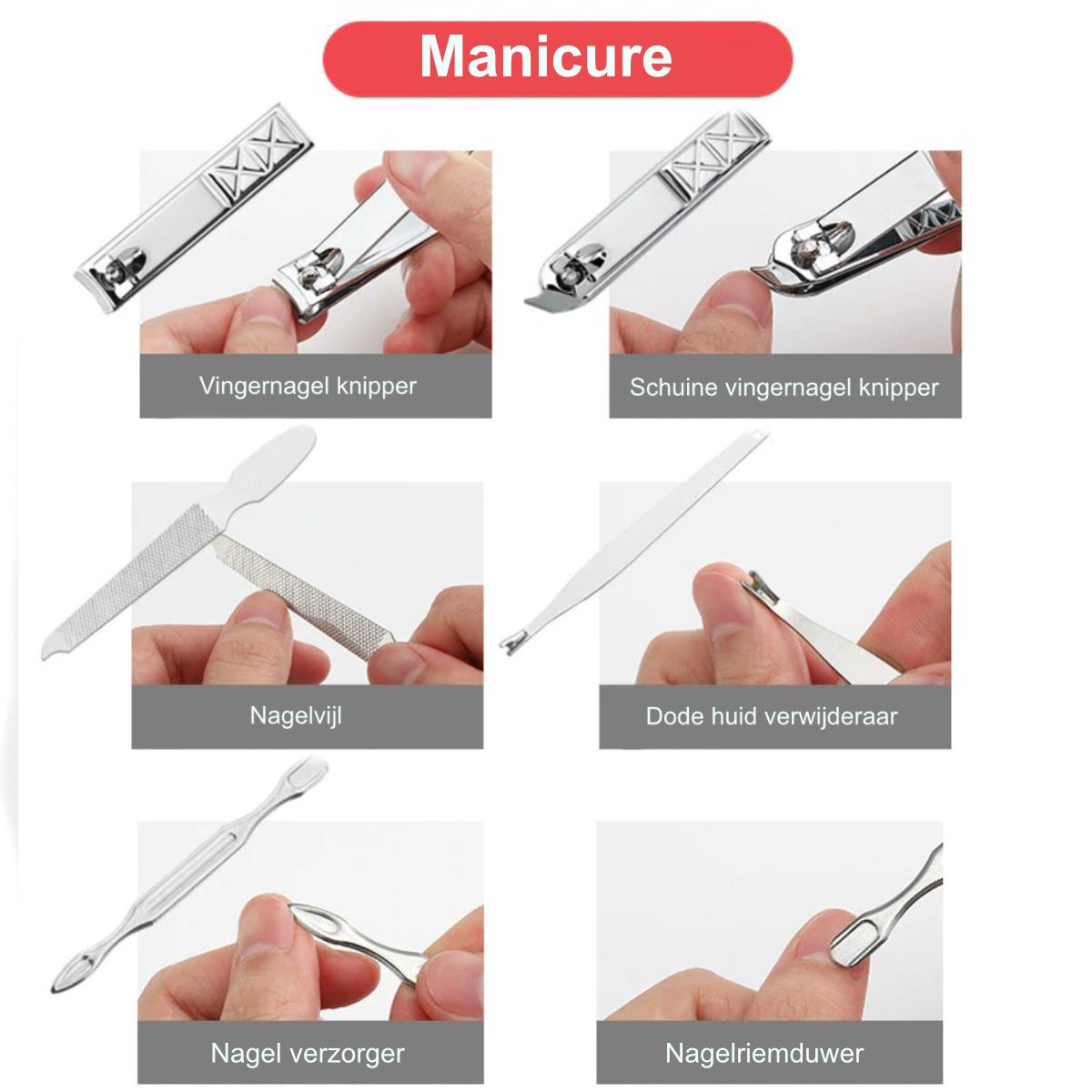 Manicure- og pedicuresæt - Able & Borret