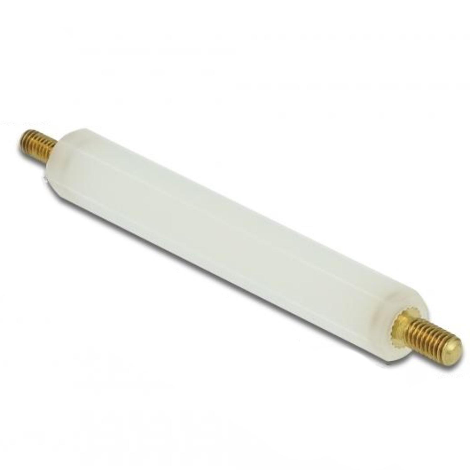 Delock afstandsholder M2,5 x M3, sekskant, udvendig/udvendig, 42 mm natur 4 - Delock