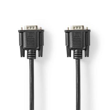 VGA-kabel VGA han VGA han 3,0 m Sort