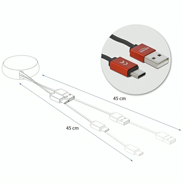 Macbook Pro USB A til C-kabel - Delock