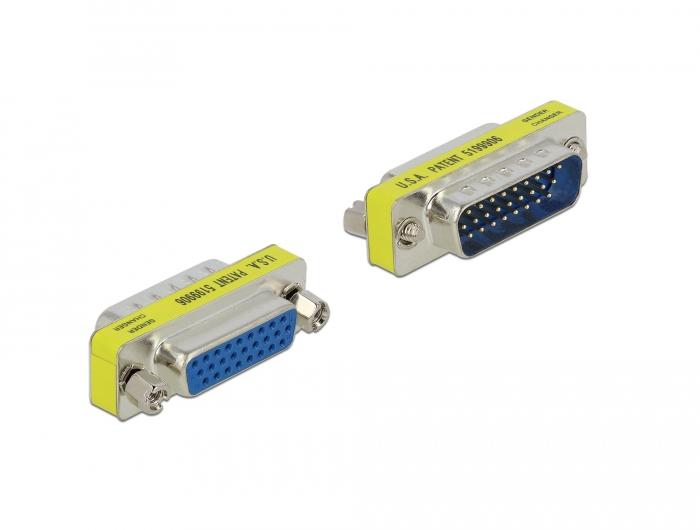 Delock HD/DB 26-polet stik-til-stikadapter - portsparer - Delock