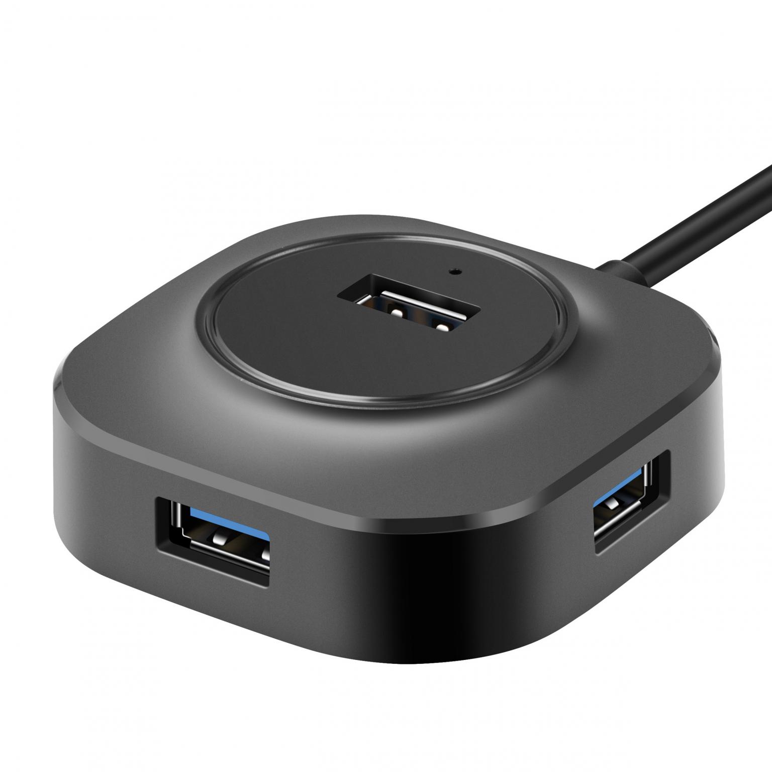 USB A hub med 4 porte og USB 3.2 Gen 1 til hurtig data