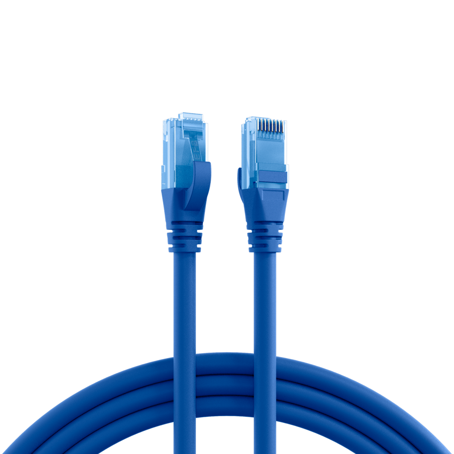 RJ45 Patchkabel U/UTP, Cat.6A, LSZH, Premium, 500MHz, 0,5m, blå - EFB