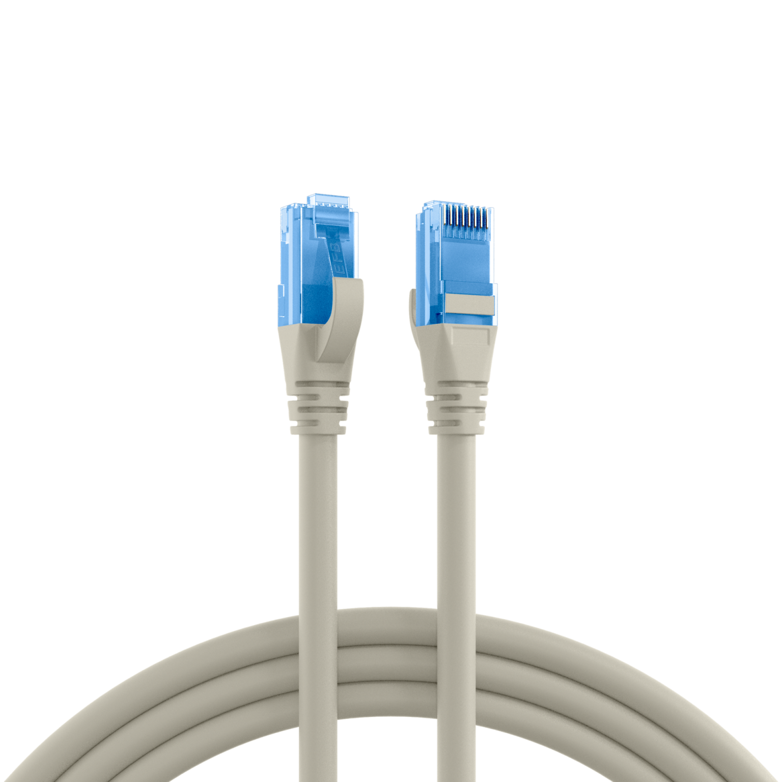 RJ45 Patchkabel U/UTP, Cat.6A, LSZH, Premium, 500MHz, 1m, grå - EFB Elektronik